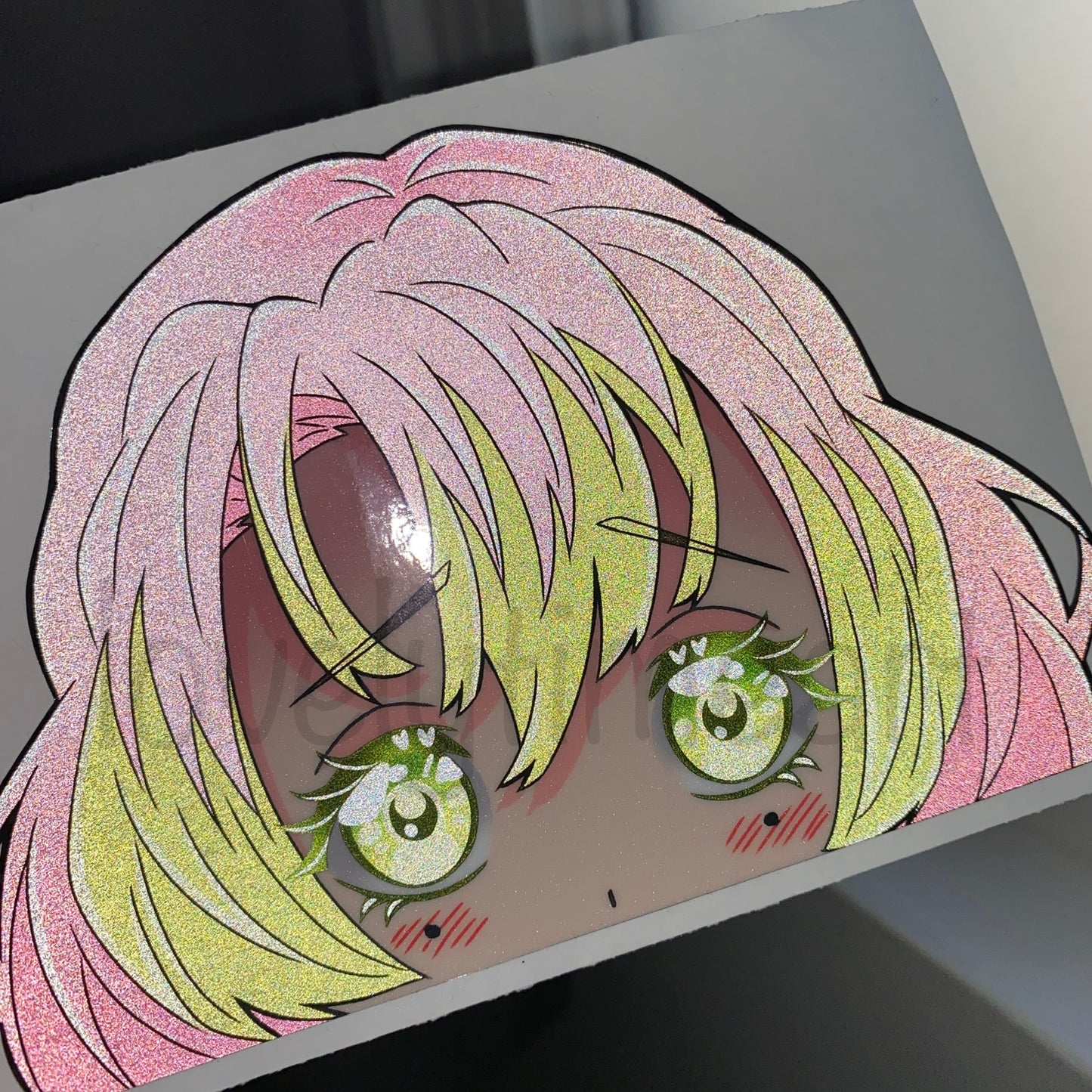 pink haired cutie peeker